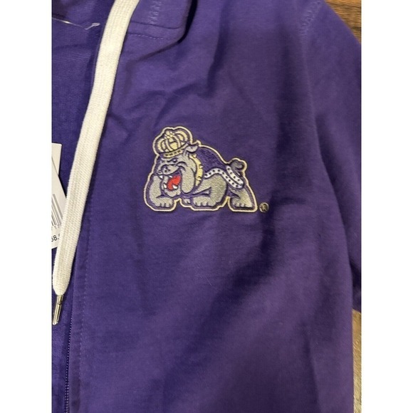 e5 Collegiate JM University Zip Up Hoodie Purple Women's Sz:S - Picture 6 of 10